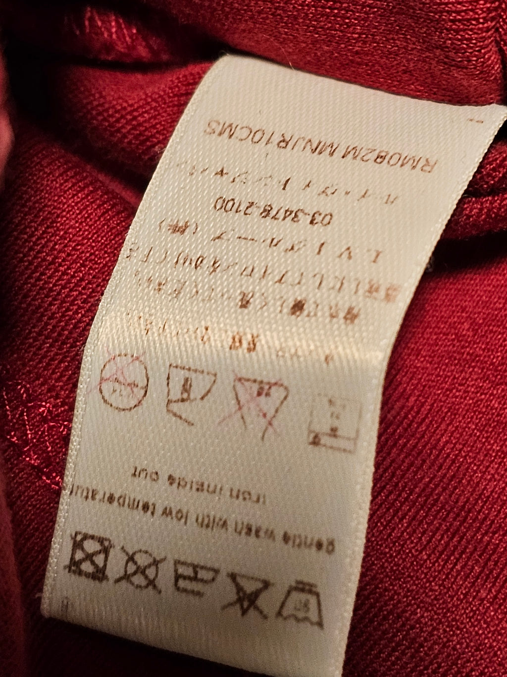 LOUIS VUITTON ダミエポケット Tシャツ ワインレッド｜M — image 4