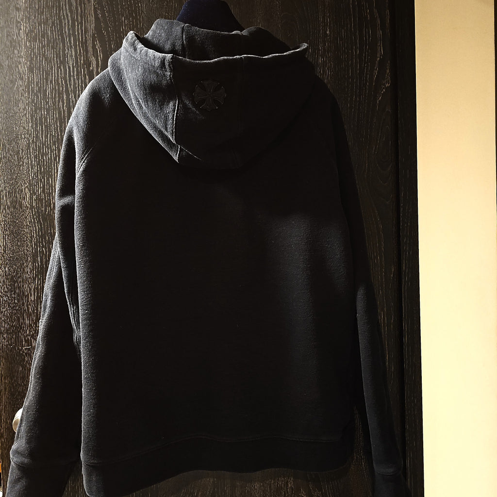 CHROME HEARTS Y NOT レザーパッチ ジップパーカー｜L — image 2
