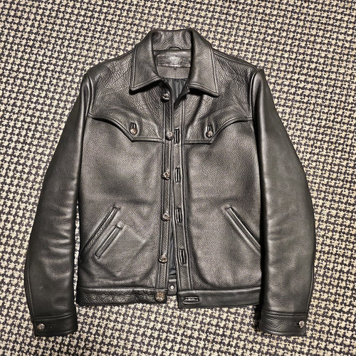 CHROME HEARTS CLASSIC JEAN レザージャケット｜S — image 1