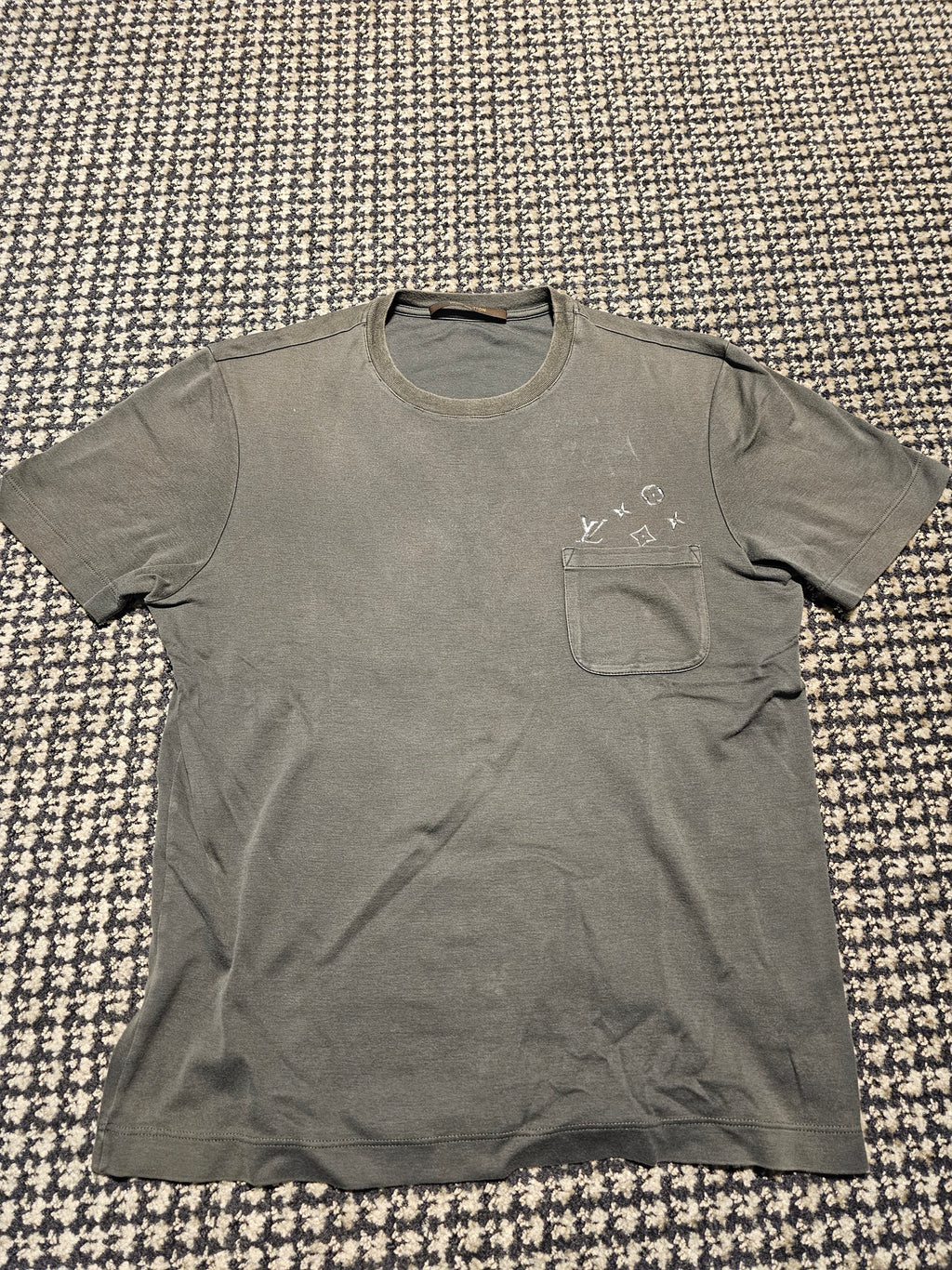 LOUIS VUITTON ダミエポケット Tシャツ｜S — image 1