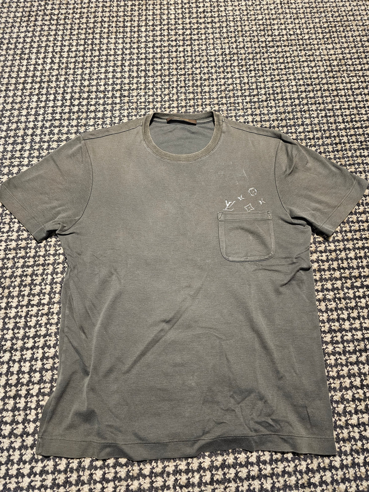 LOUIS VUITTON ダミエポケット Tシャツ｜S — image 1