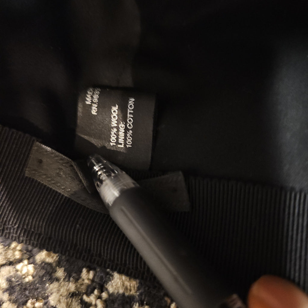 PRADA ウール × フェイクレザー キャップ｜L — image 5
