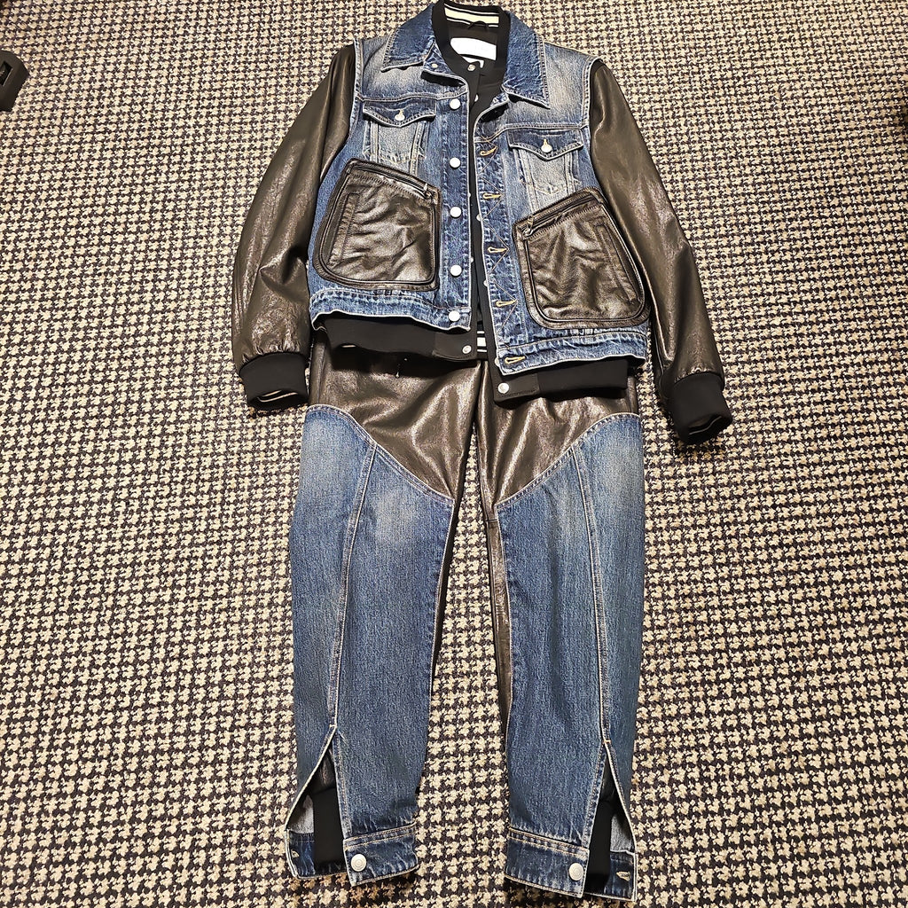ALEXANDER McQUEEN デニム × レザー セットアップ｜46 — image 1