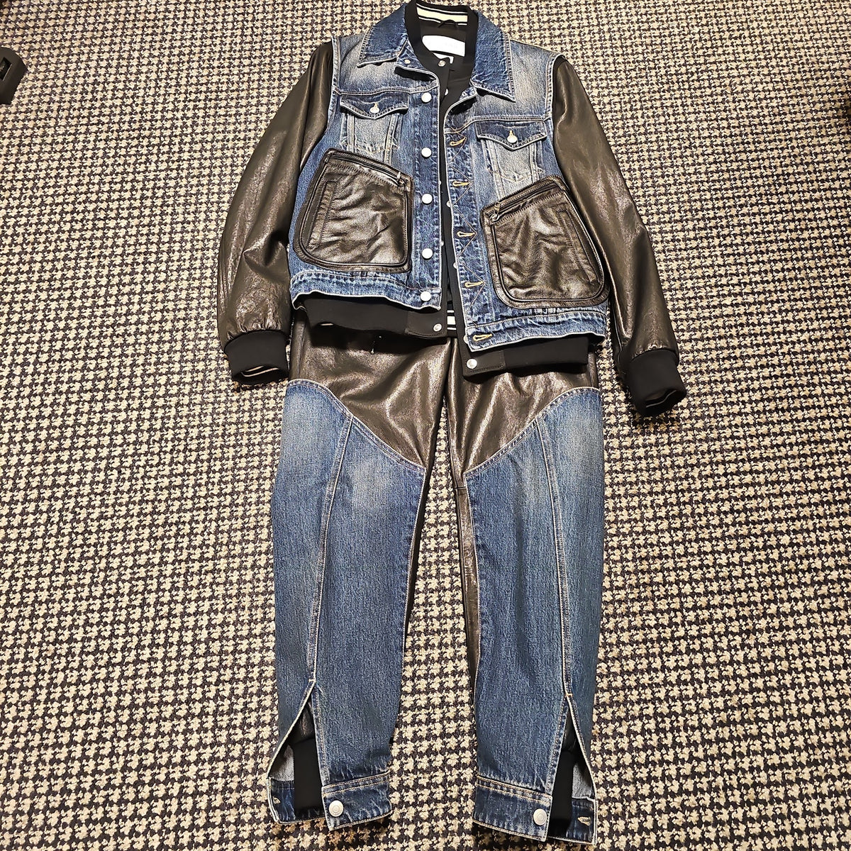 ALEXANDER McQUEEN デニム × レザー セットアップ｜46 — image 1