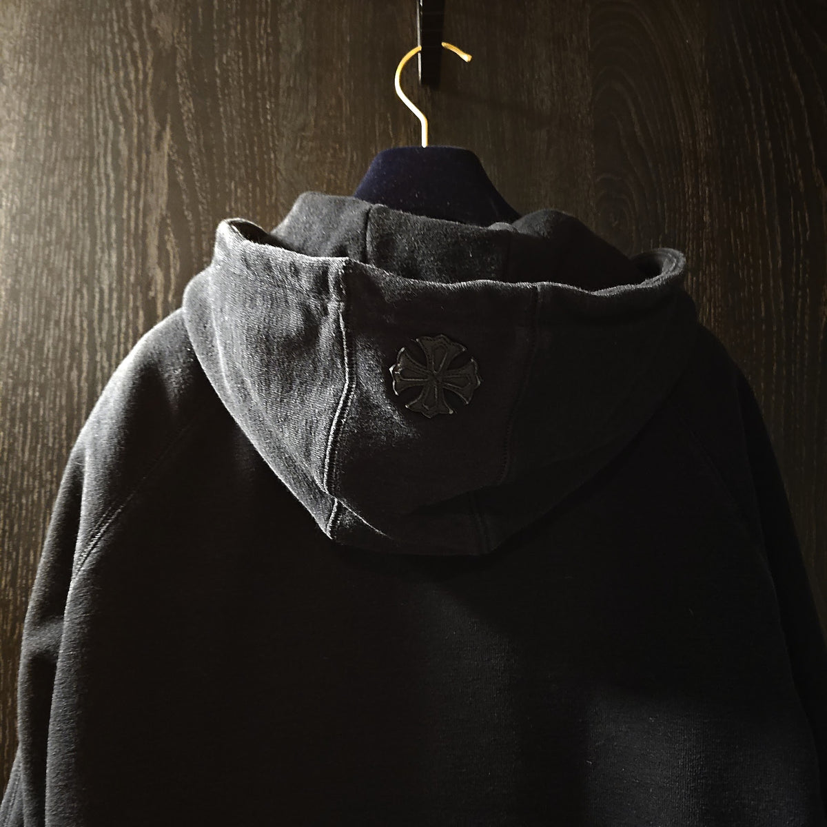 CHROME HEARTS Y NOT レザーパッチ ジップパーカー｜L — image 3