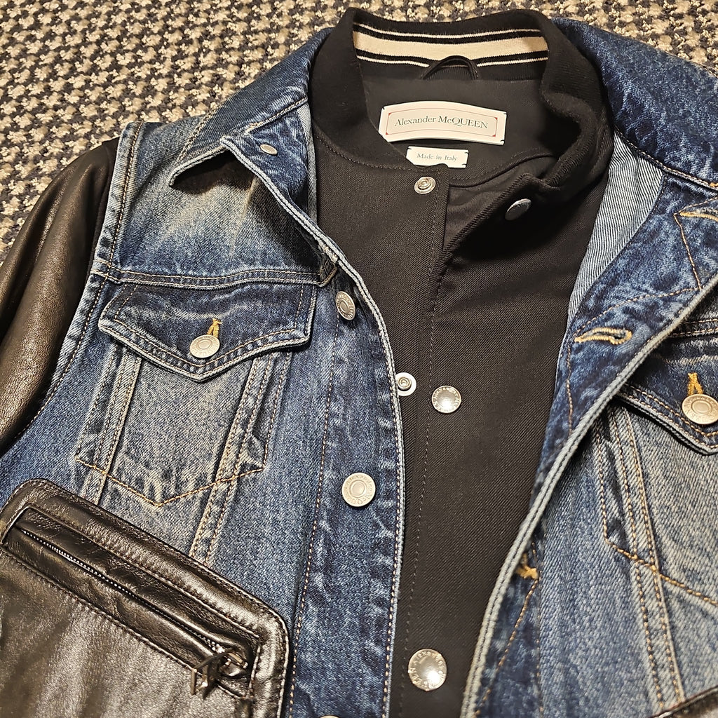 ALEXANDER McQUEEN デニム × レザー セットアップ｜46 — image 4