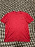 LOUIS VUITTON ダミエポケット Tシャツ ワインレッド｜M — image 1