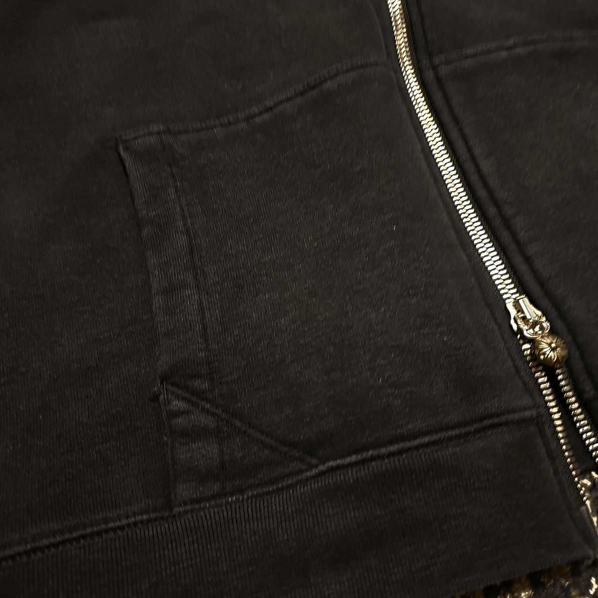 CHROME HEARTS Y NOT レザーパッチ ジップパーカー｜L — image 8